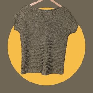 Lauren Ralph Lauren Textured Knit Top in Green